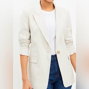 LOFT Cream Suit Jacket